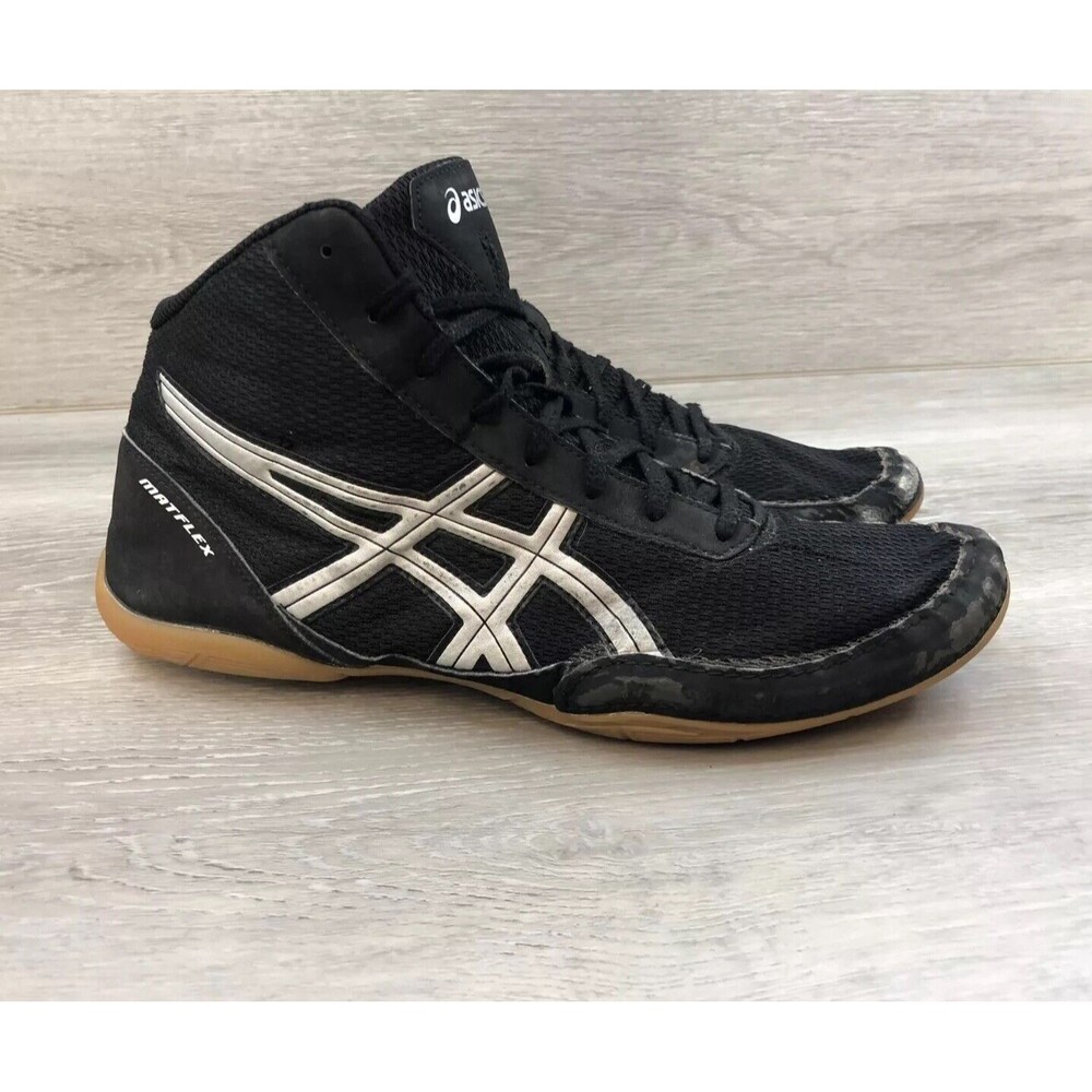Asics Matflex Men's 12 Black Mesh Hi-Top Mma Boxing